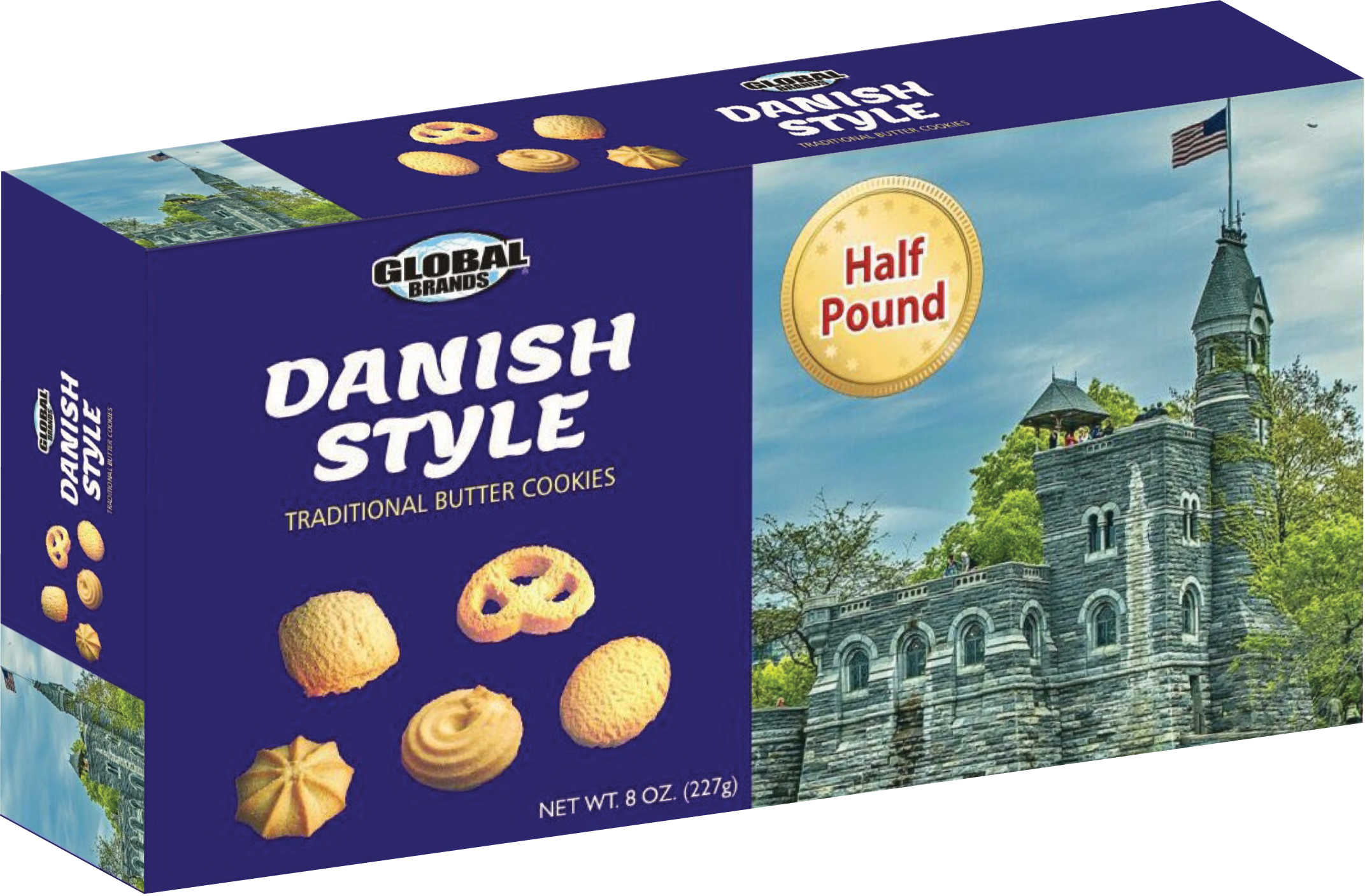 Danish Style Butter Cookies - Half Pound Box