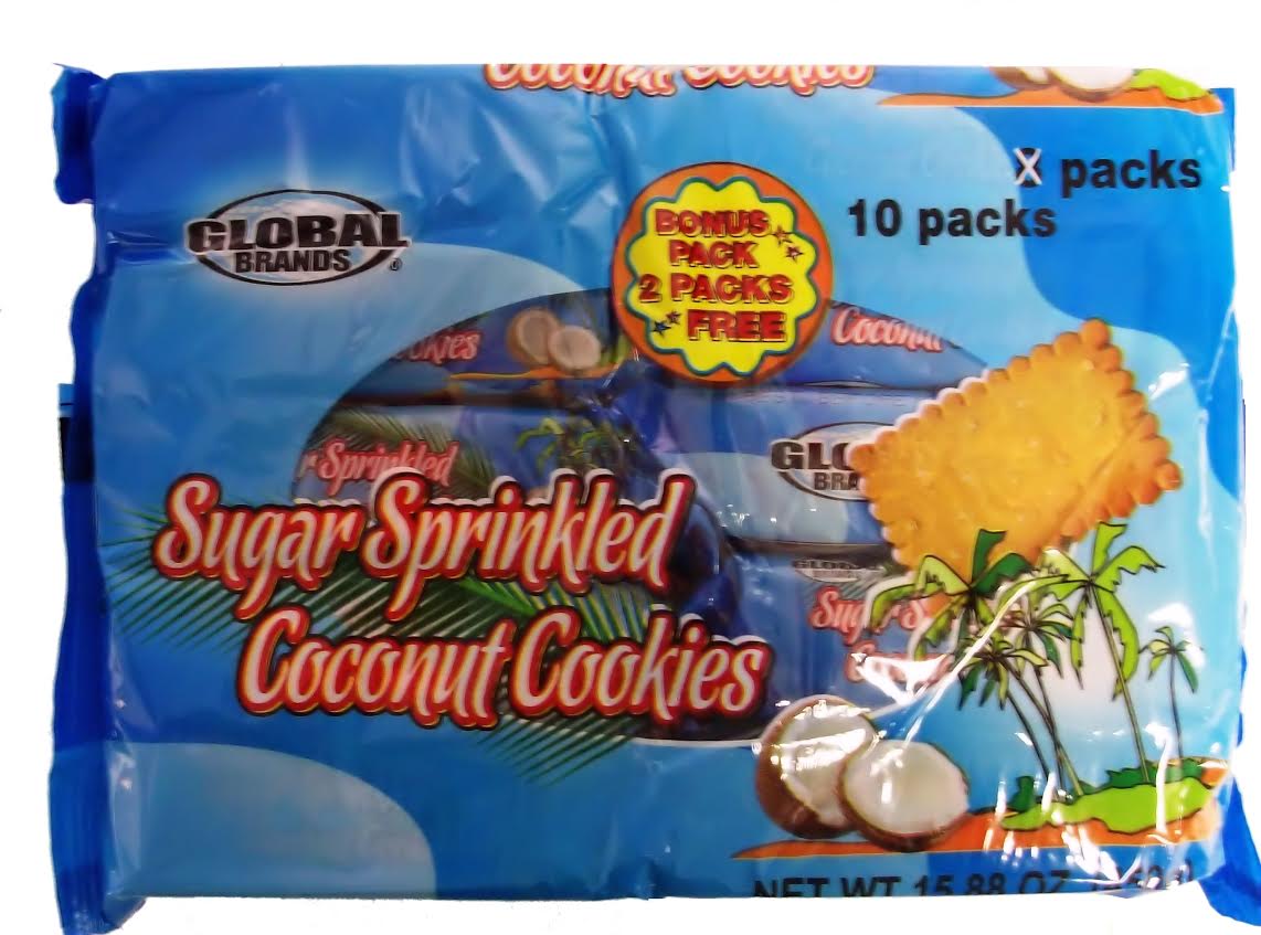 10pk Sugar Sprinkled Coconut Cookies