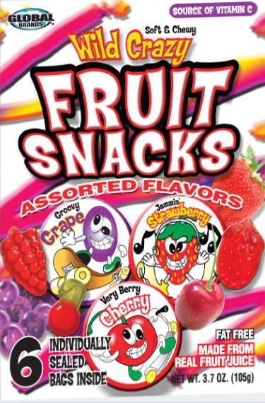 Assorted Fruit Snacks 6ct