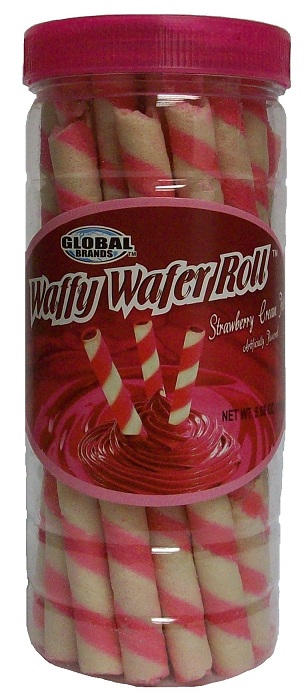 Waffy Wafer Rolls Strawberry